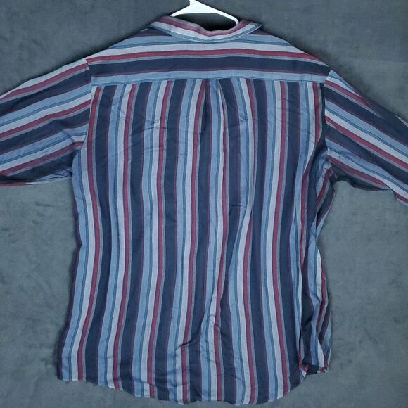 Vintage Dee Cee Vertical Stripe Western Long Sleeve Women's Size 2X Made In USA - Picture 13 of 13